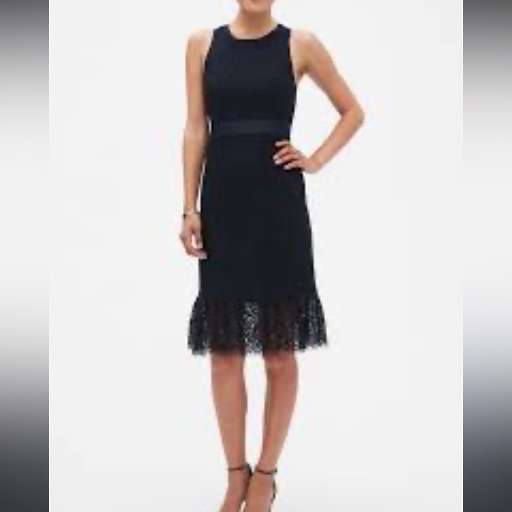 Blue Lace Banana Republic Dress - Size 12